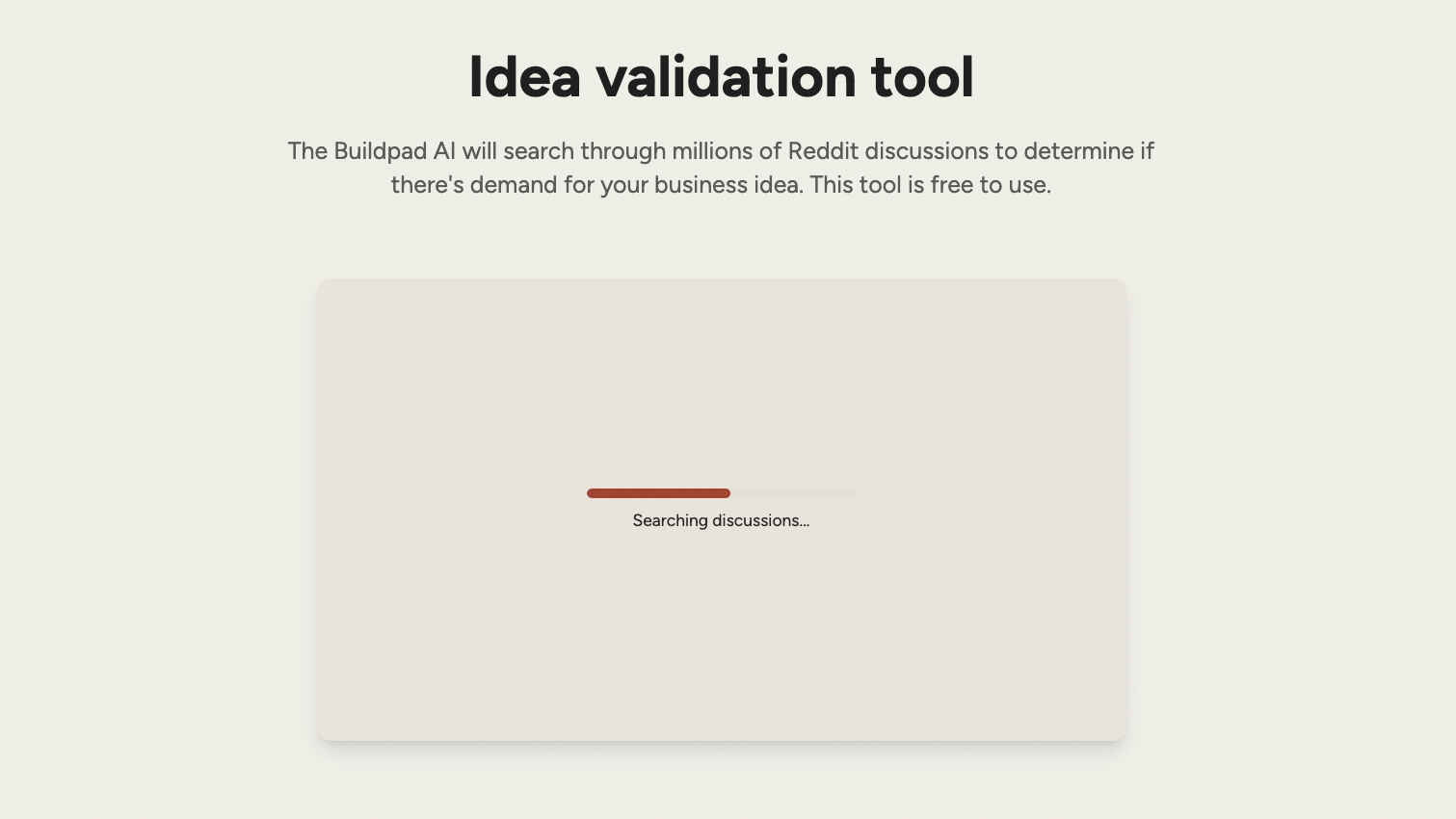 BuildPadによるアイデア検証ツール - 2分で実際のデータでビジネスのアイデアを検証するメディア4