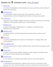 SimilarSites+ browser extension gallery image