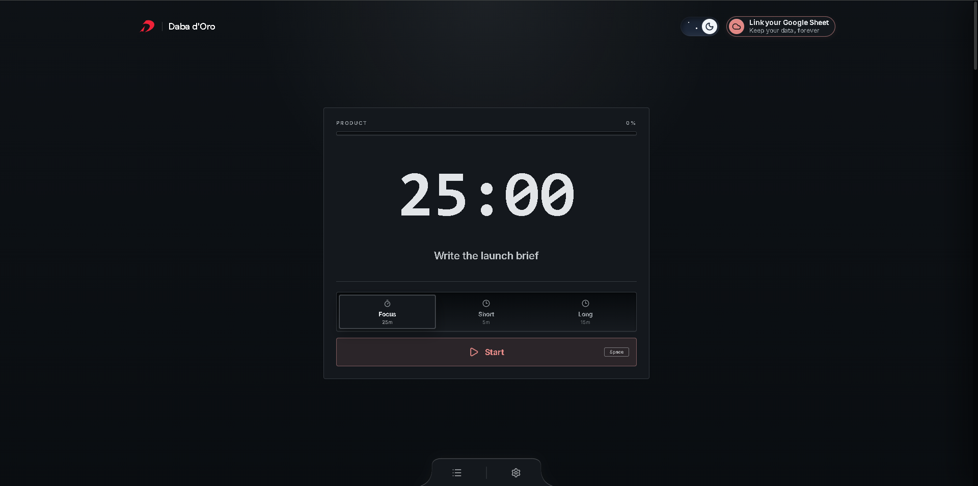 Dabadoro Pomodoro Timer