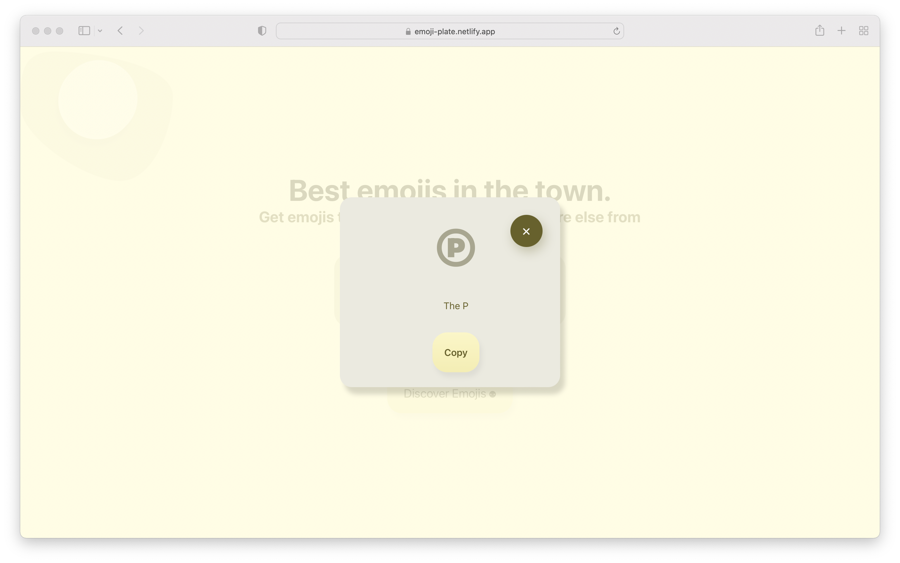 Emoji plate gallery image