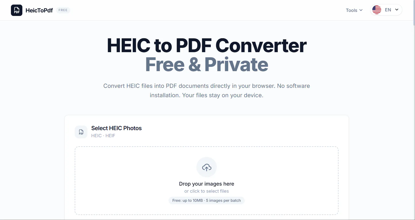 HeicToPdf gallery image
