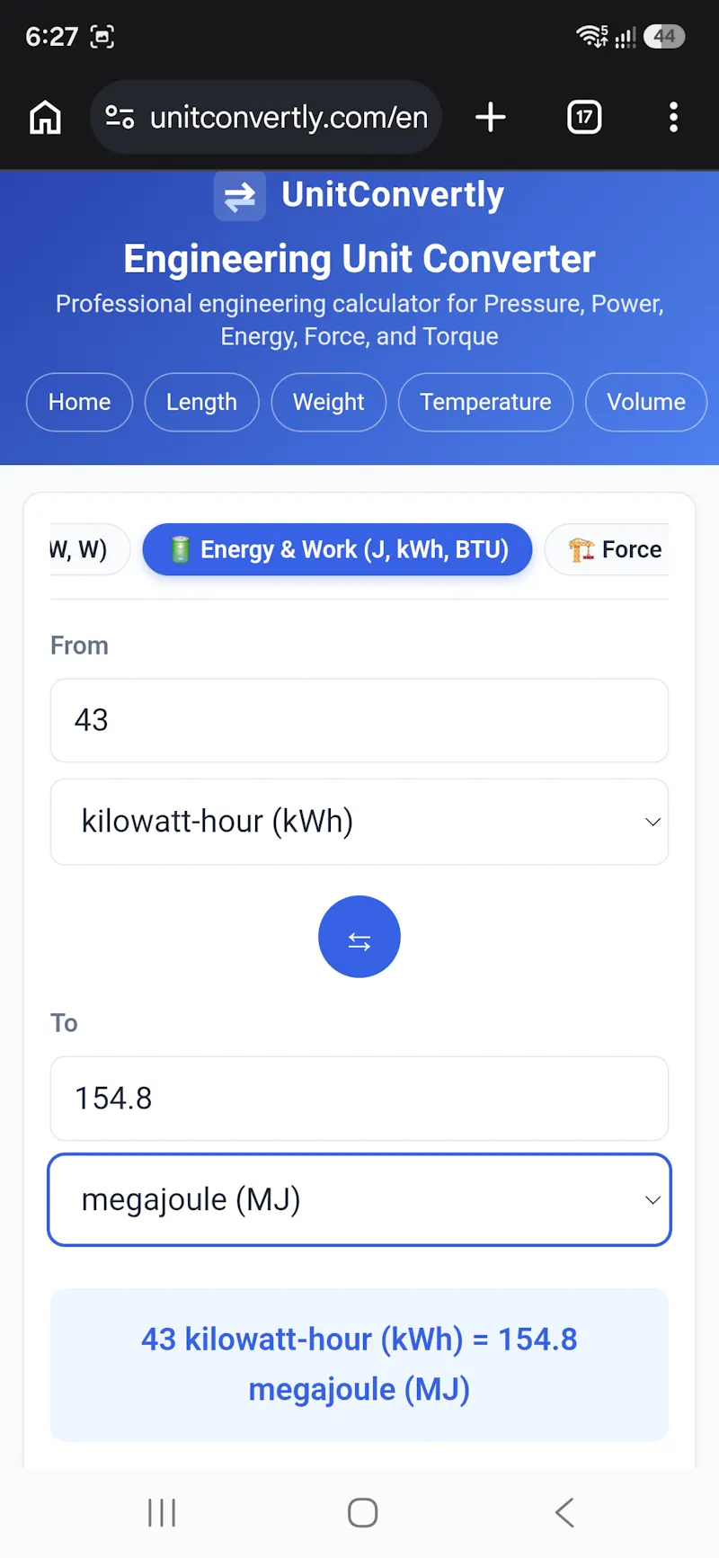 UnitConvertly screenshot 3