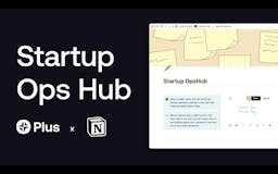 Startup Ops Hub Notion Template media 1