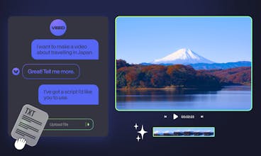 Créez des vidéos captivantes avec VideoGPT 2.0 en intégrant des sous-titres, des avatars, des images supplémentaires et de la musique vibrante.