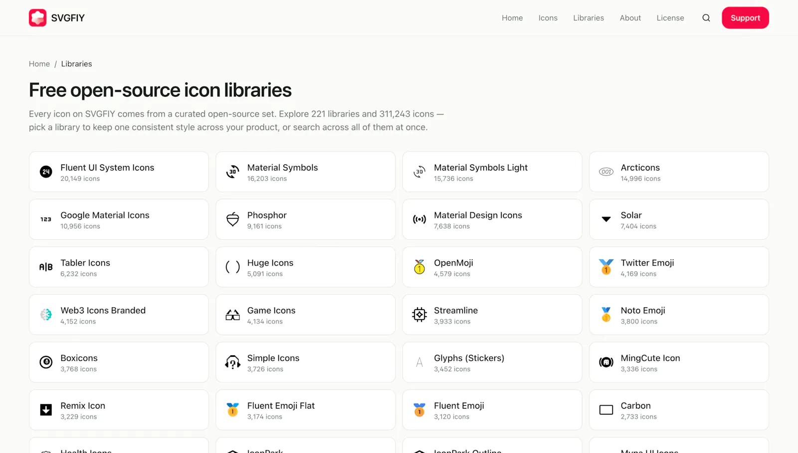 SVGFIY —  Open Source SVG Icon Library screenshot 4