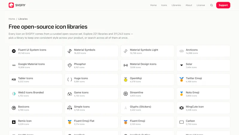 SVGFIY —  Open Source SVG Icon Library screenshot 4