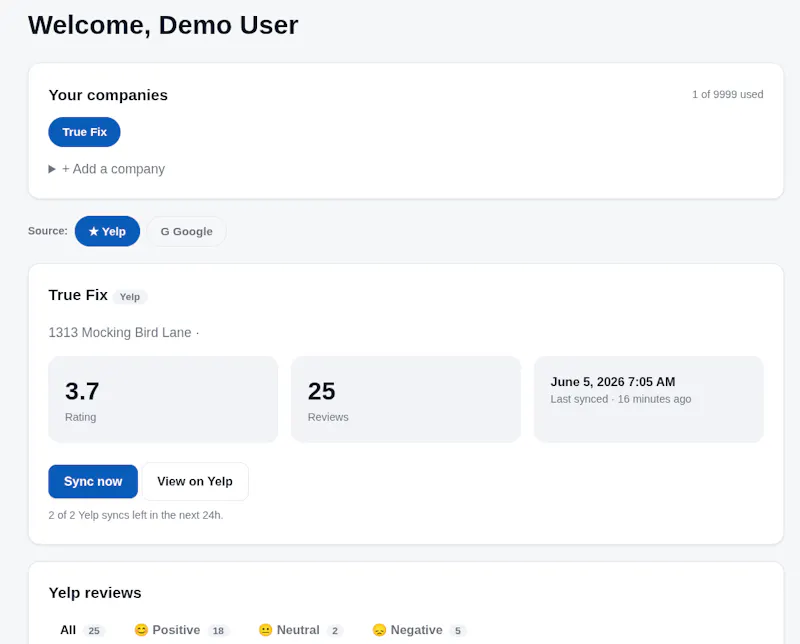 ReviewVista screenshot 4