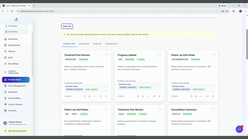 Patientree AI - Screenshot 2 showing product features and functionality