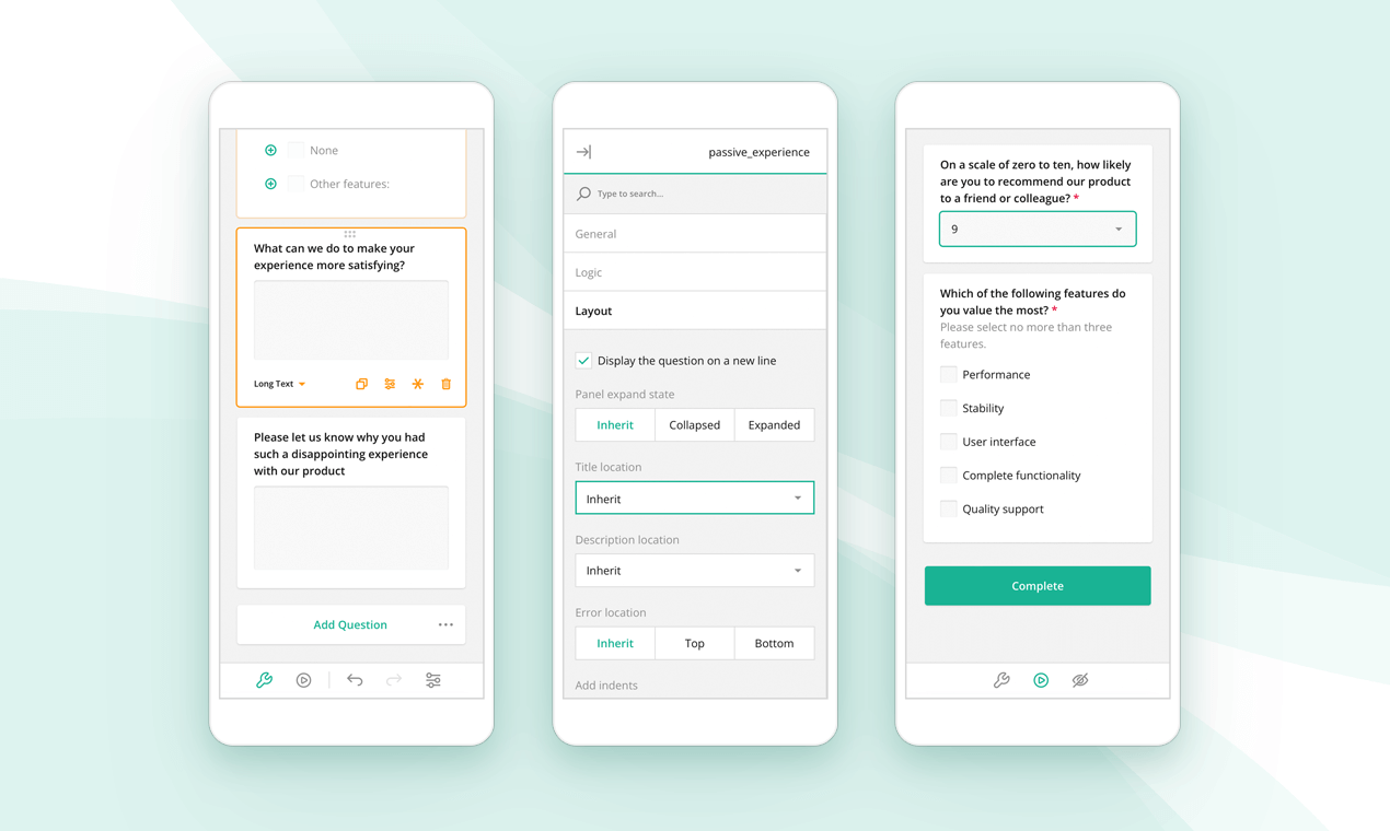 SurveyJS - 앱에서 바로 양식을 만들기위한 Extensible JS 라이브러리 미디어 5