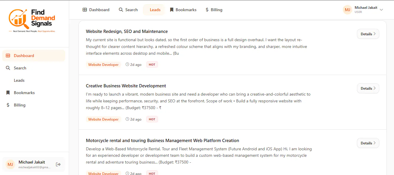 FindDemand Signals gallery image