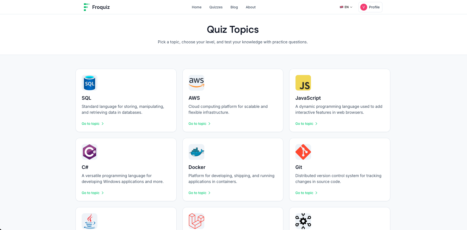 Froquiz - Screenshot 2 showing product features and functionality
