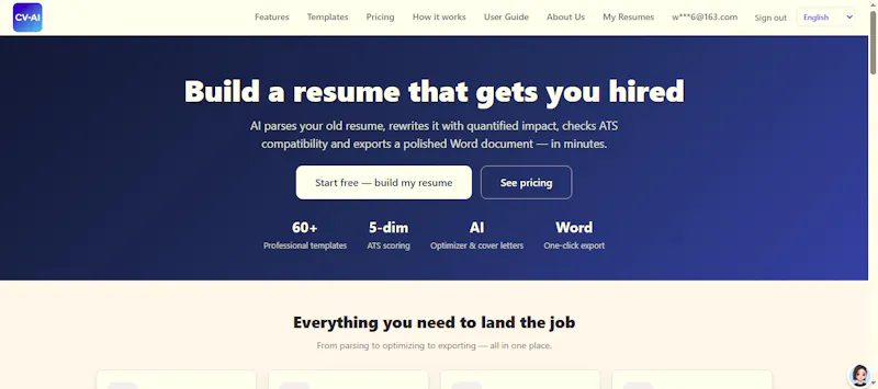 Use AI Optimize CV, ATS Check & Export screenshot 6