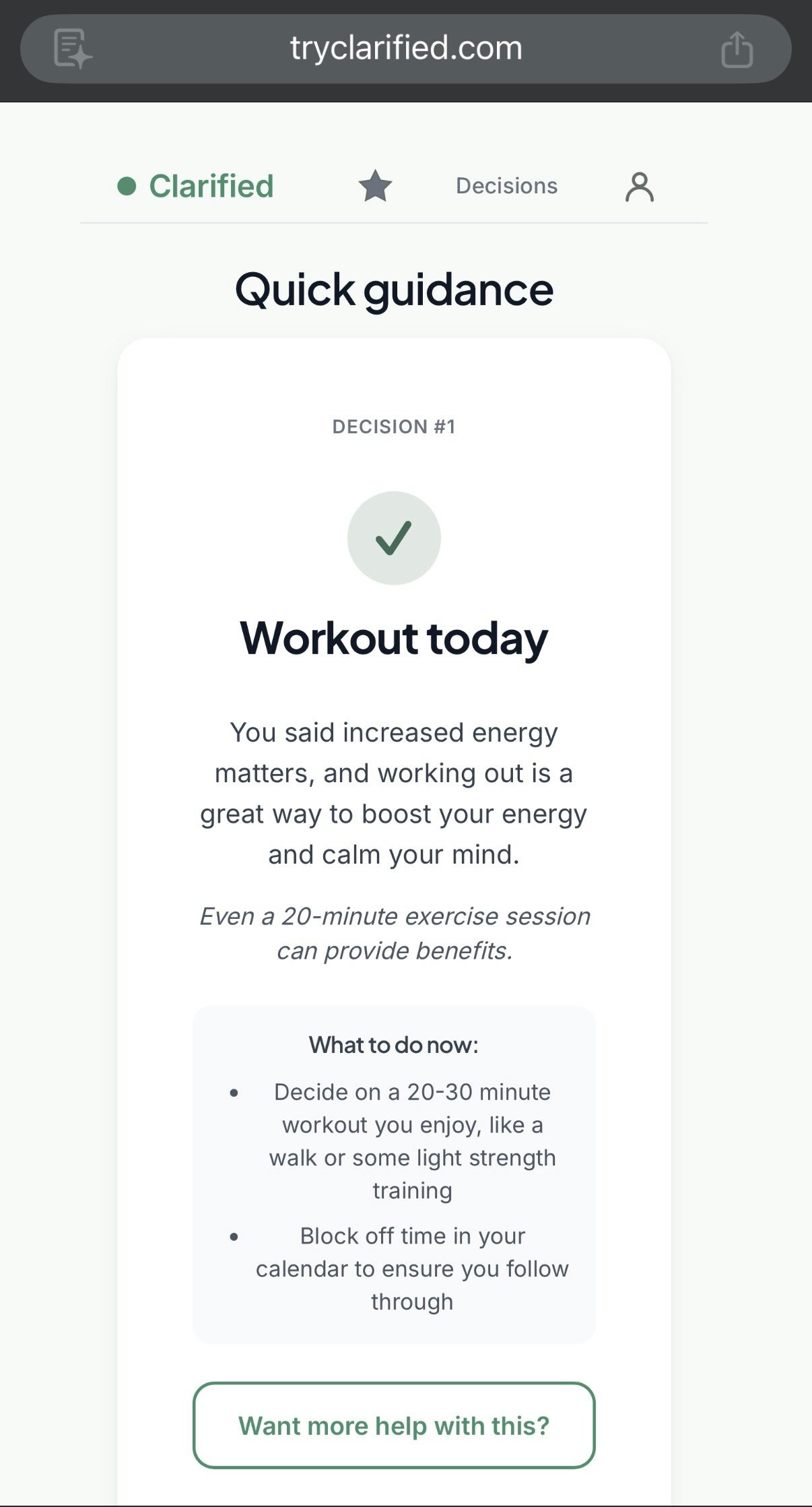Clarified — Stop overthinking gallery image