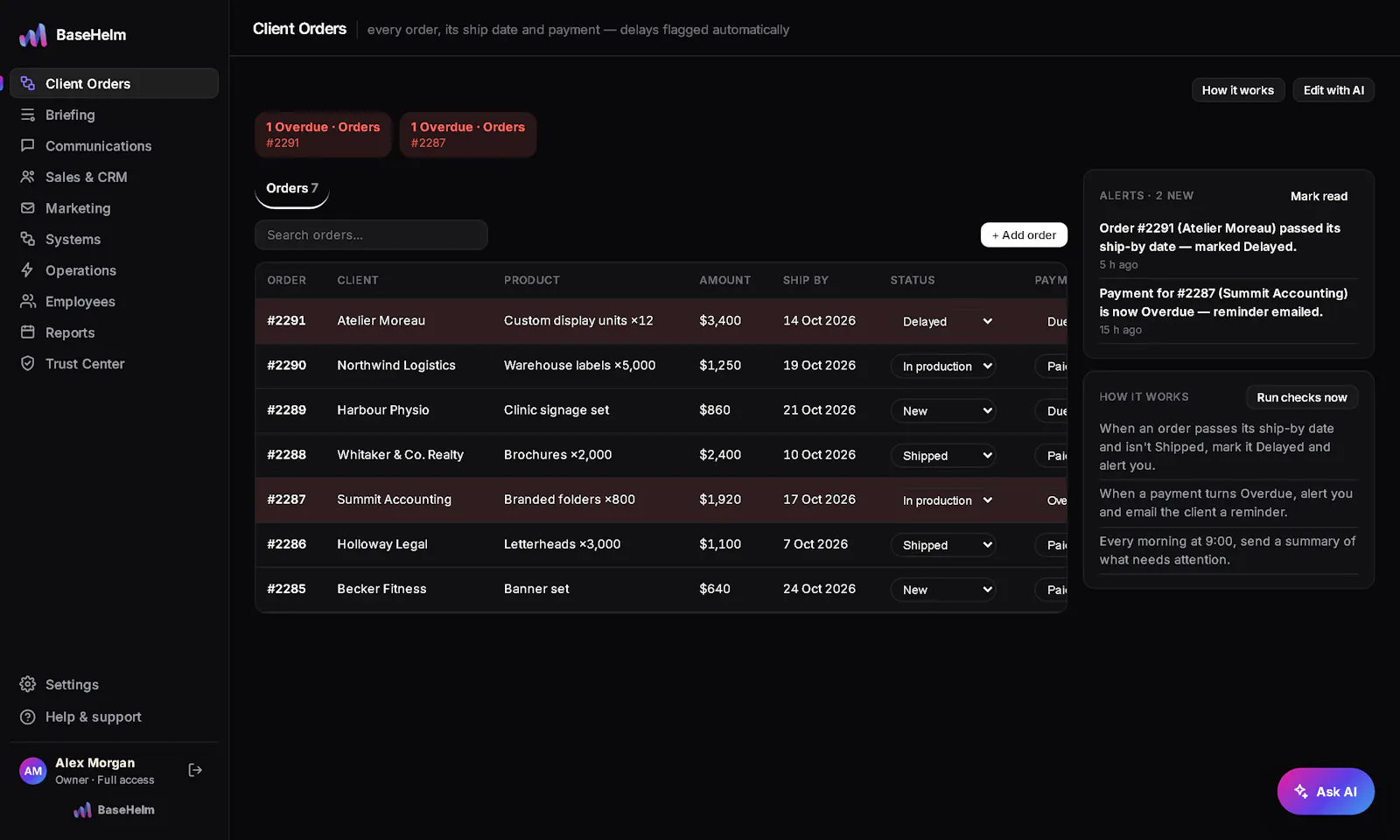 BaseHelm — Overview screenshot 3