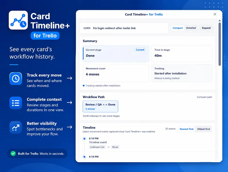 Card Timeline+ screenshot 2