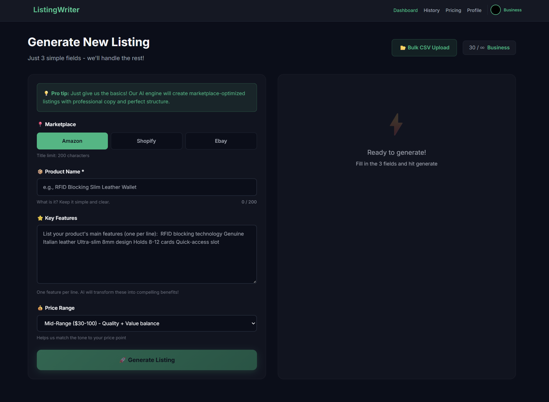 ListingWriter gallery image