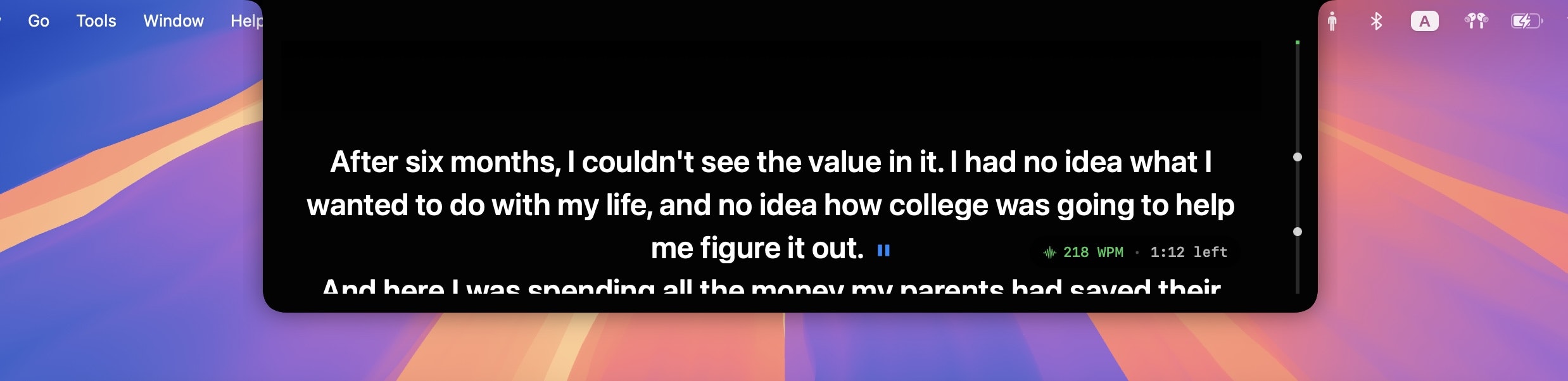 Avocado, invisible prompter for Mac gallery image