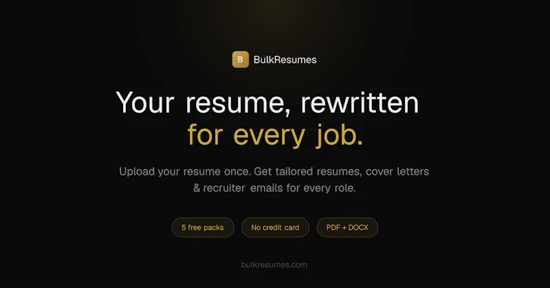 BulkResumes screenshot 2