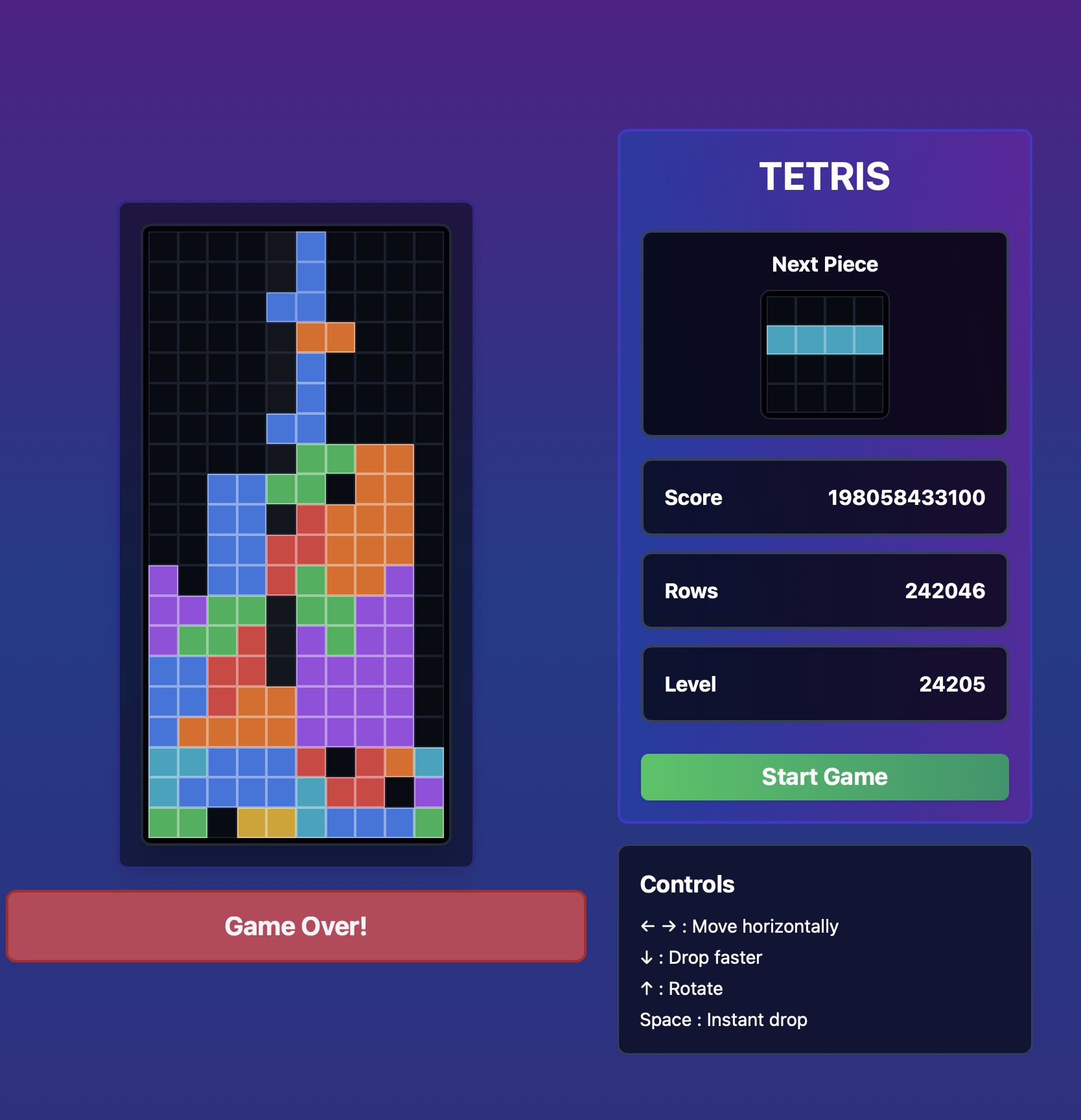 Tetris - Un semplice tetris a base di browser media 4