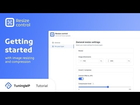 Resize control gallery image