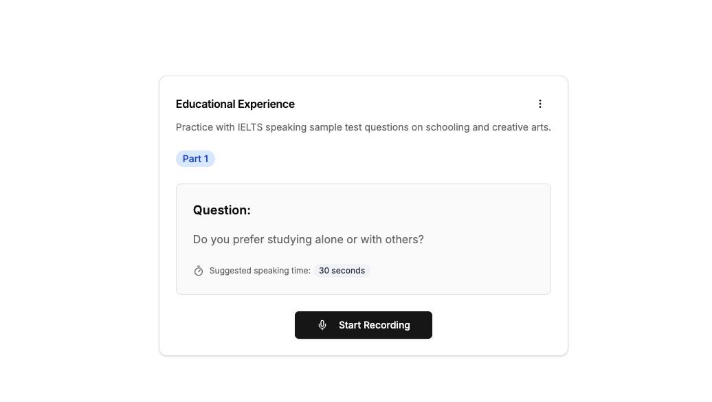 IELTS spricht online - Greifen Sie auf eine breite Palette von IELTS -sprechenden Beispielen und Fragen zu Medien 3