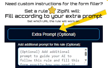 Zipifil AI Form Filler Chrome Extension gallery image