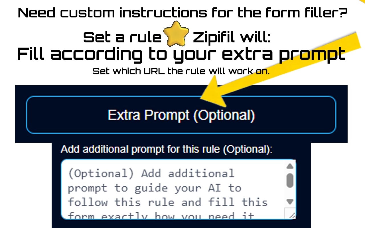 Média Zipifil Ai Form Filler Chrome Extension - Laissez AI remplir automatiquement n'importe quel formulaire avec des données désordonnées! 5