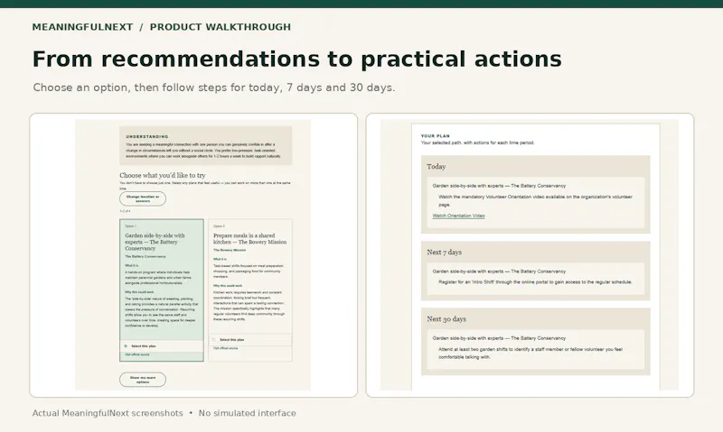 MeaningfulNext screenshot 2