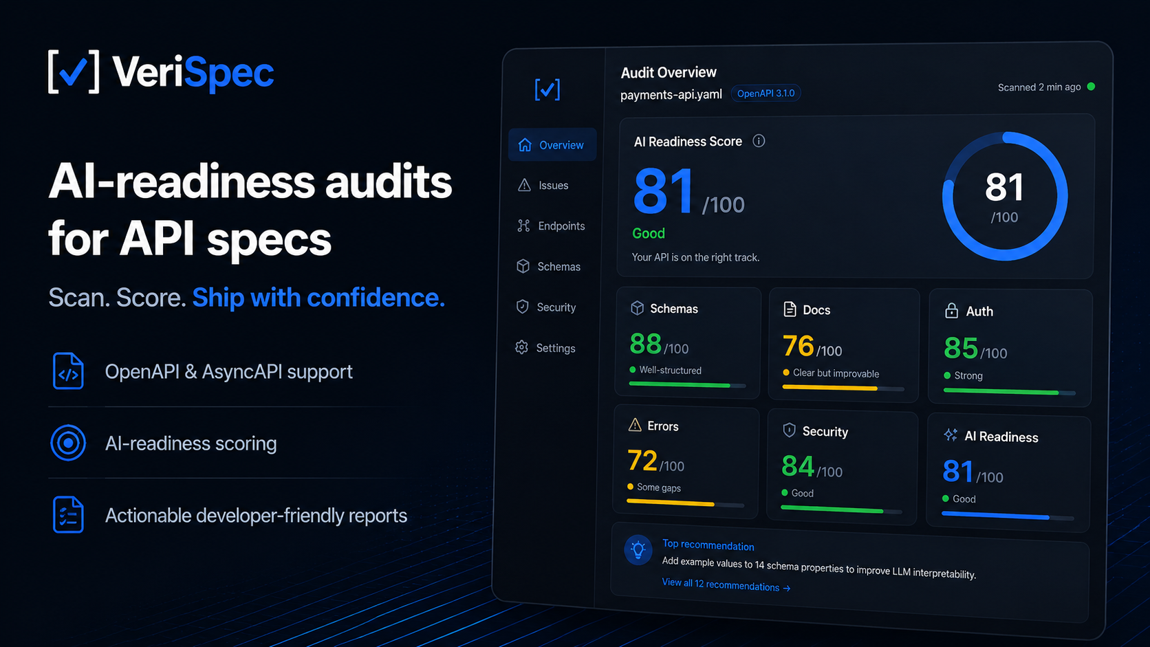 VeriSpec – AI-Readiness for API Specs gallery image