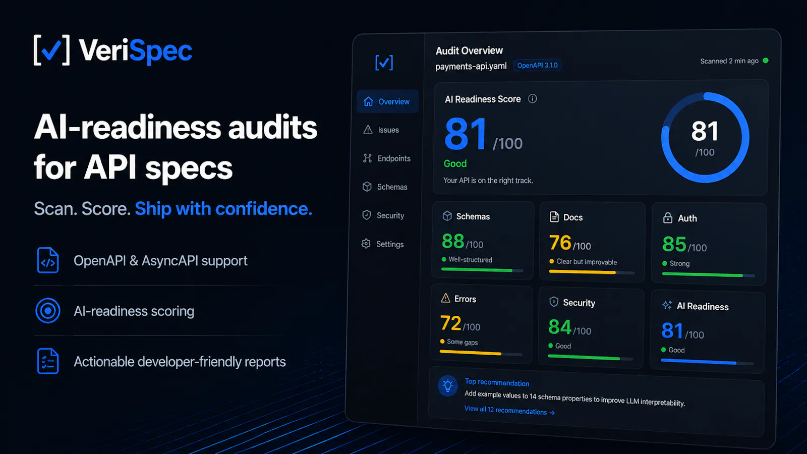 VeriSpec – AI-Readiness for API Specs screenshot 2