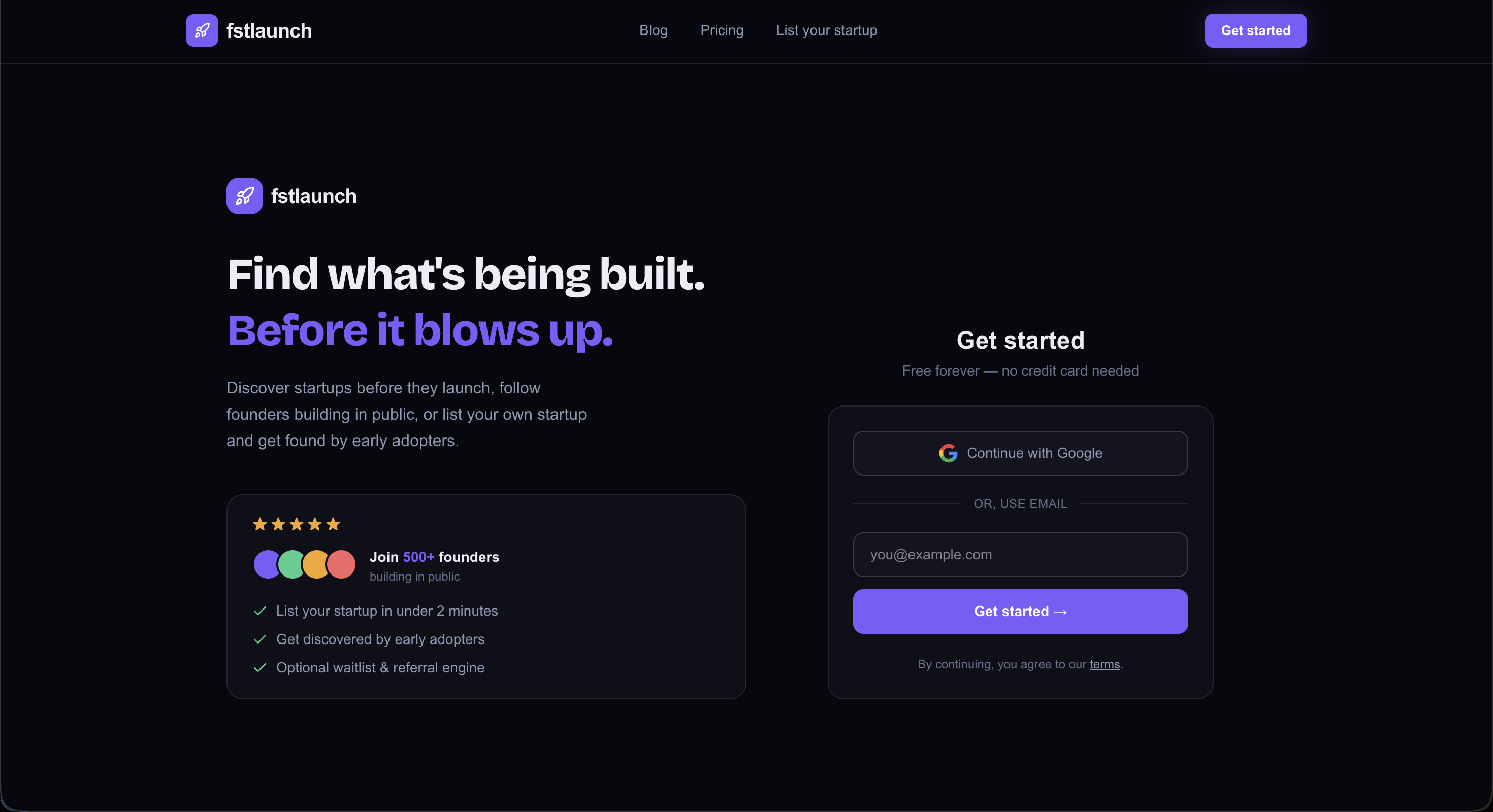 Fstlaunch - Get your startup discovered. gallery image