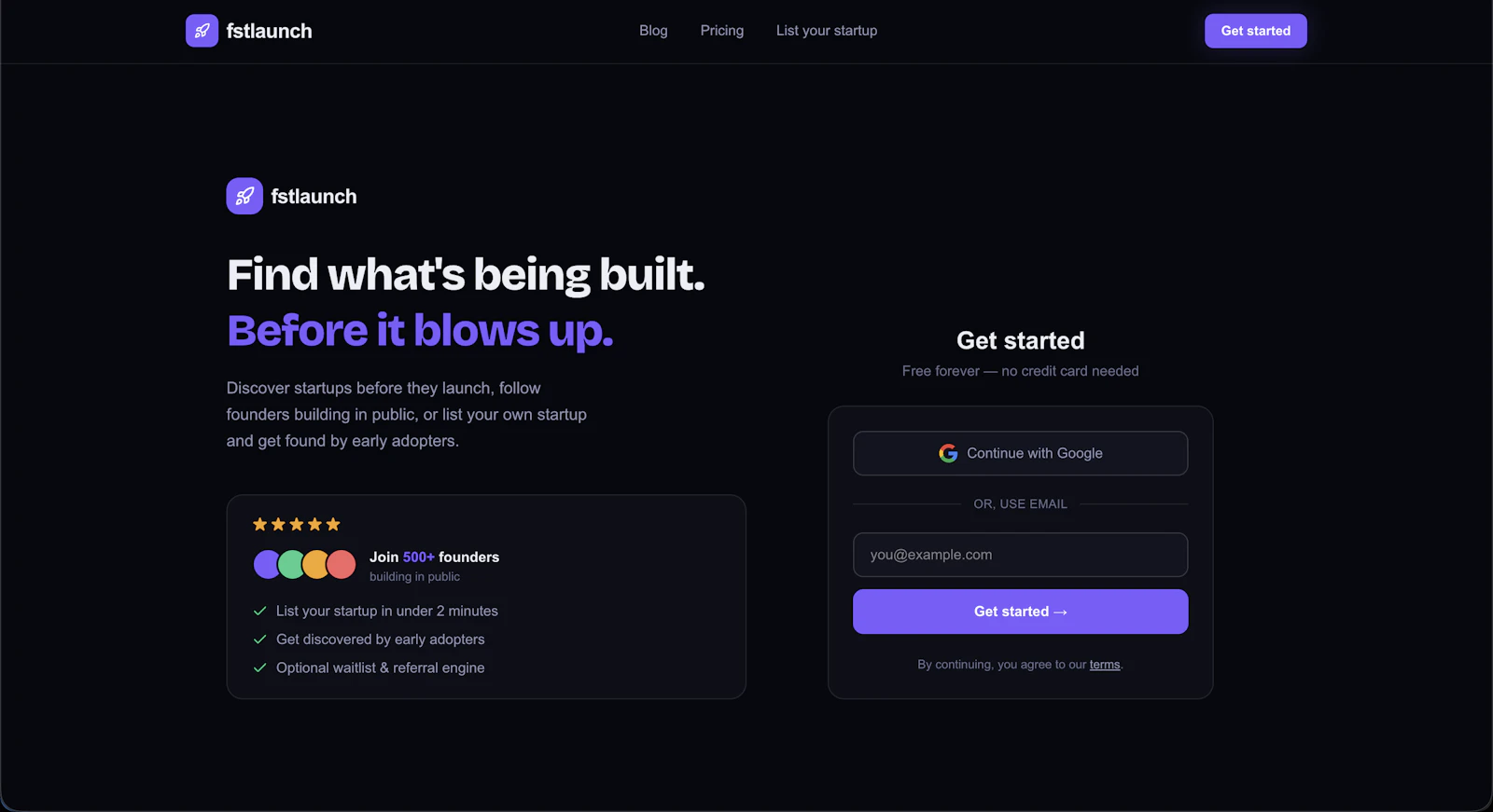 Fstlaunch - Get your startup discovered. screenshot 2