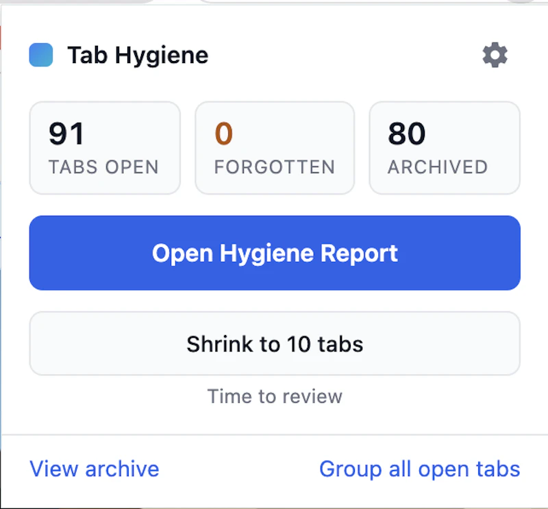 Tab Hygiene screenshot 3