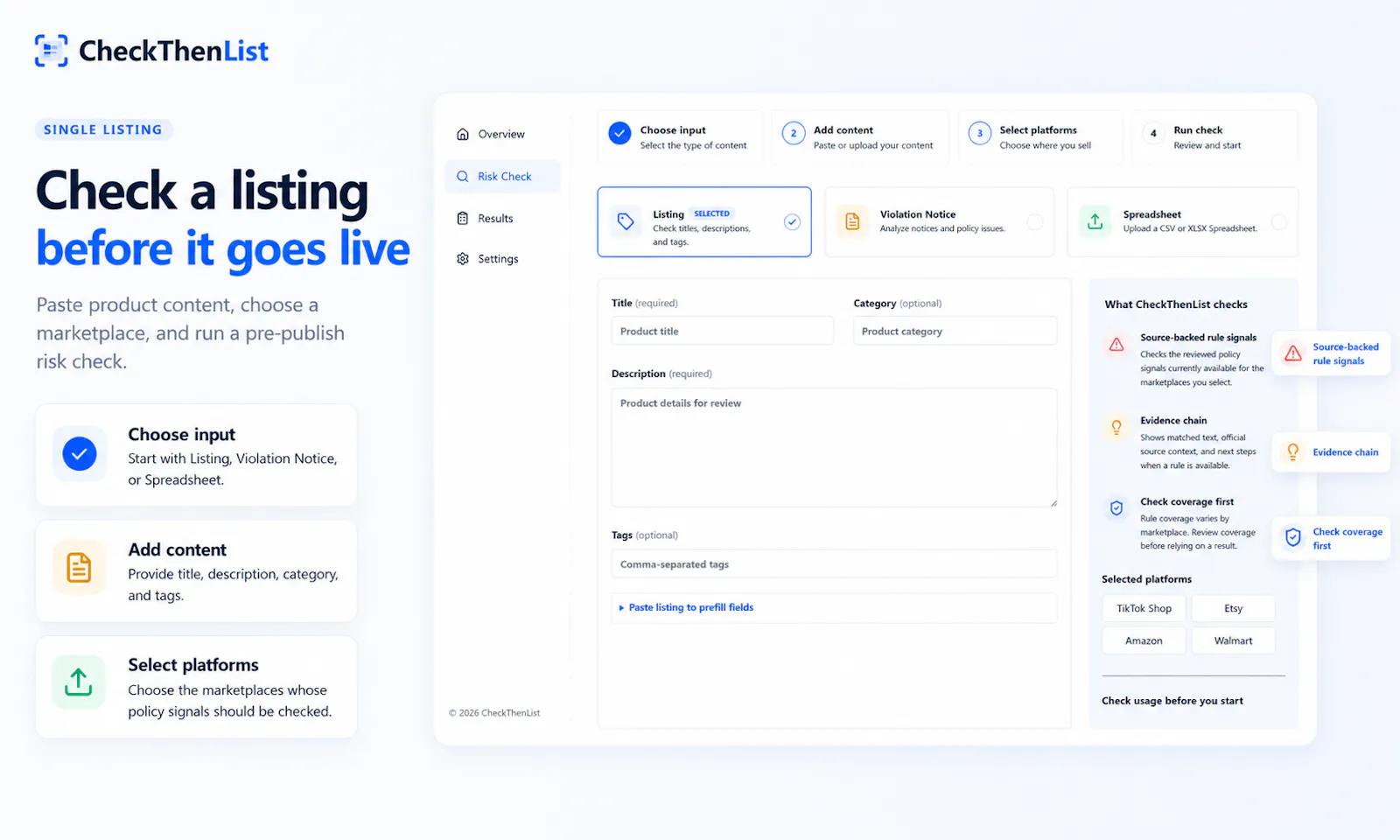 CheckThenList screenshot 3