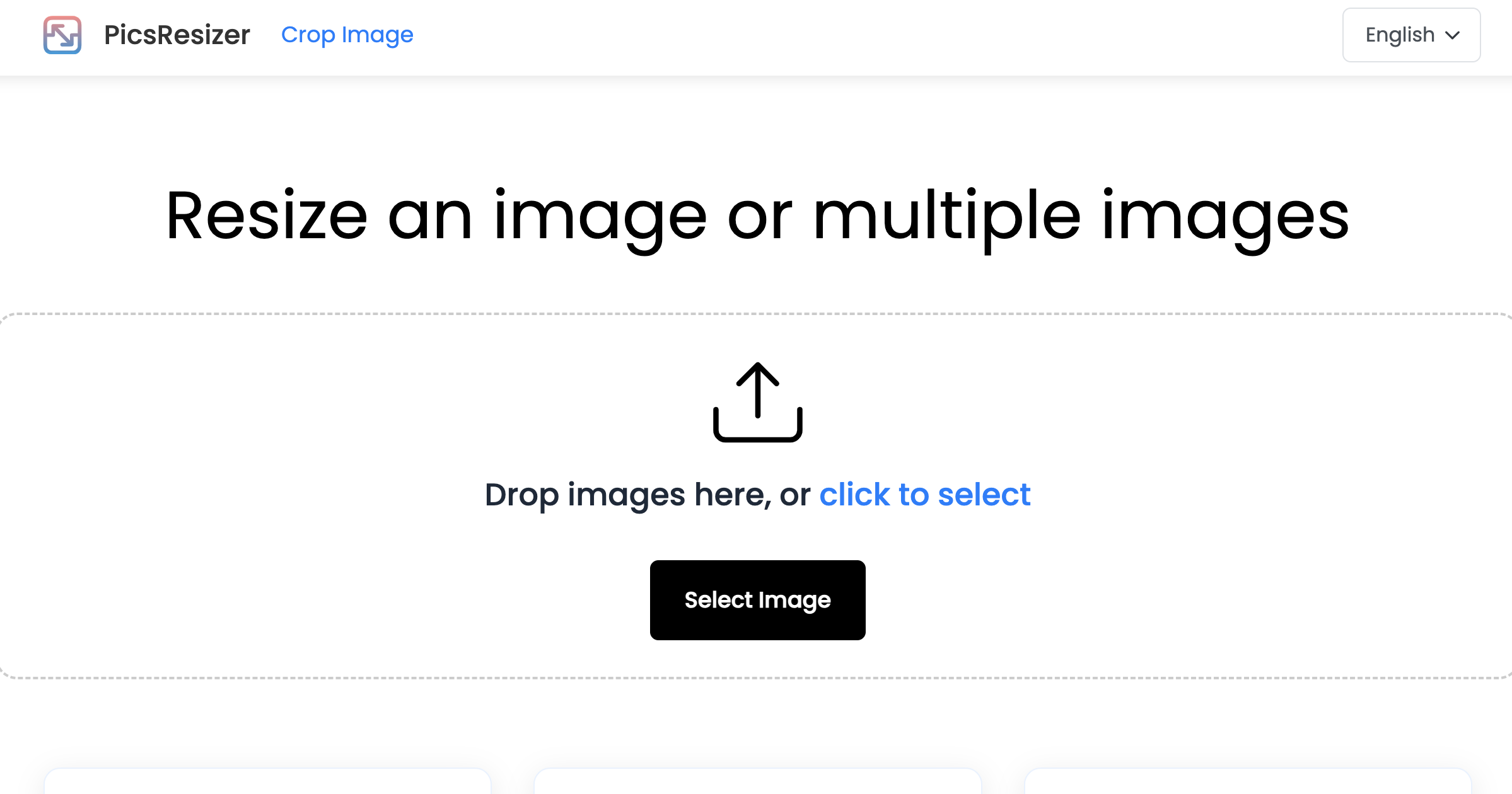 PicsResizer - Main screenshot showing features and interface