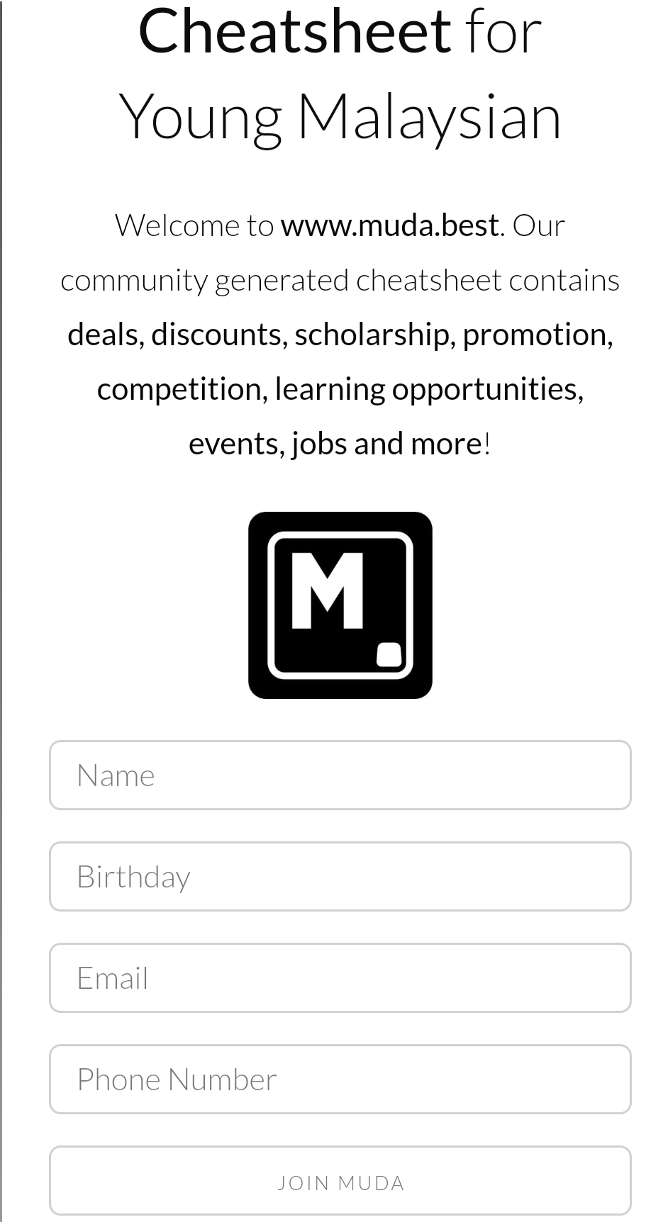 MUDA: For Malaysian Youths! gallery image