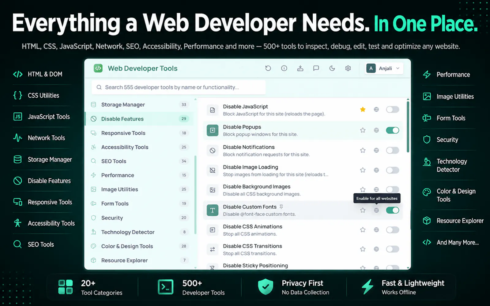 Web Developer Tools screenshot 2
