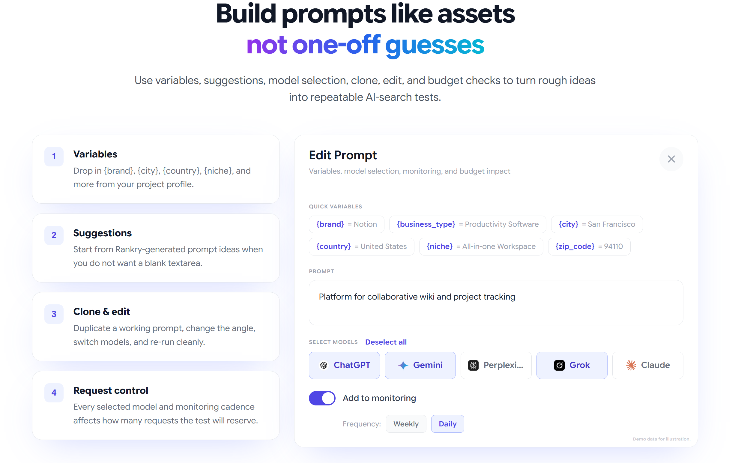 Rankry | AI Visibility Analytics gallery image