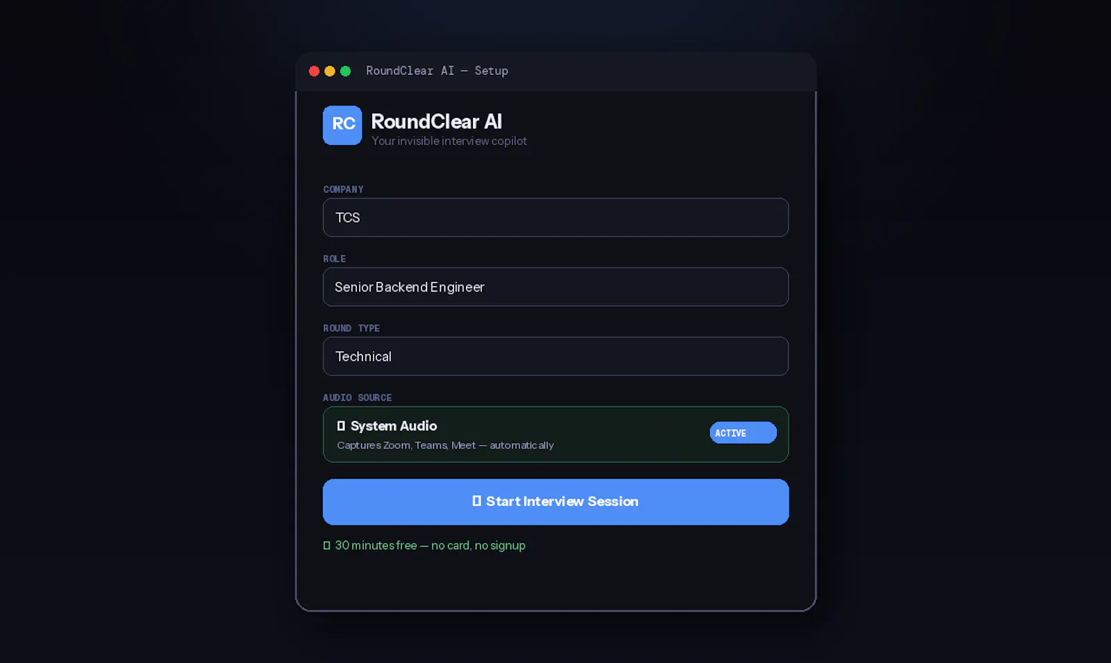 RoundclearAI screenshot 1