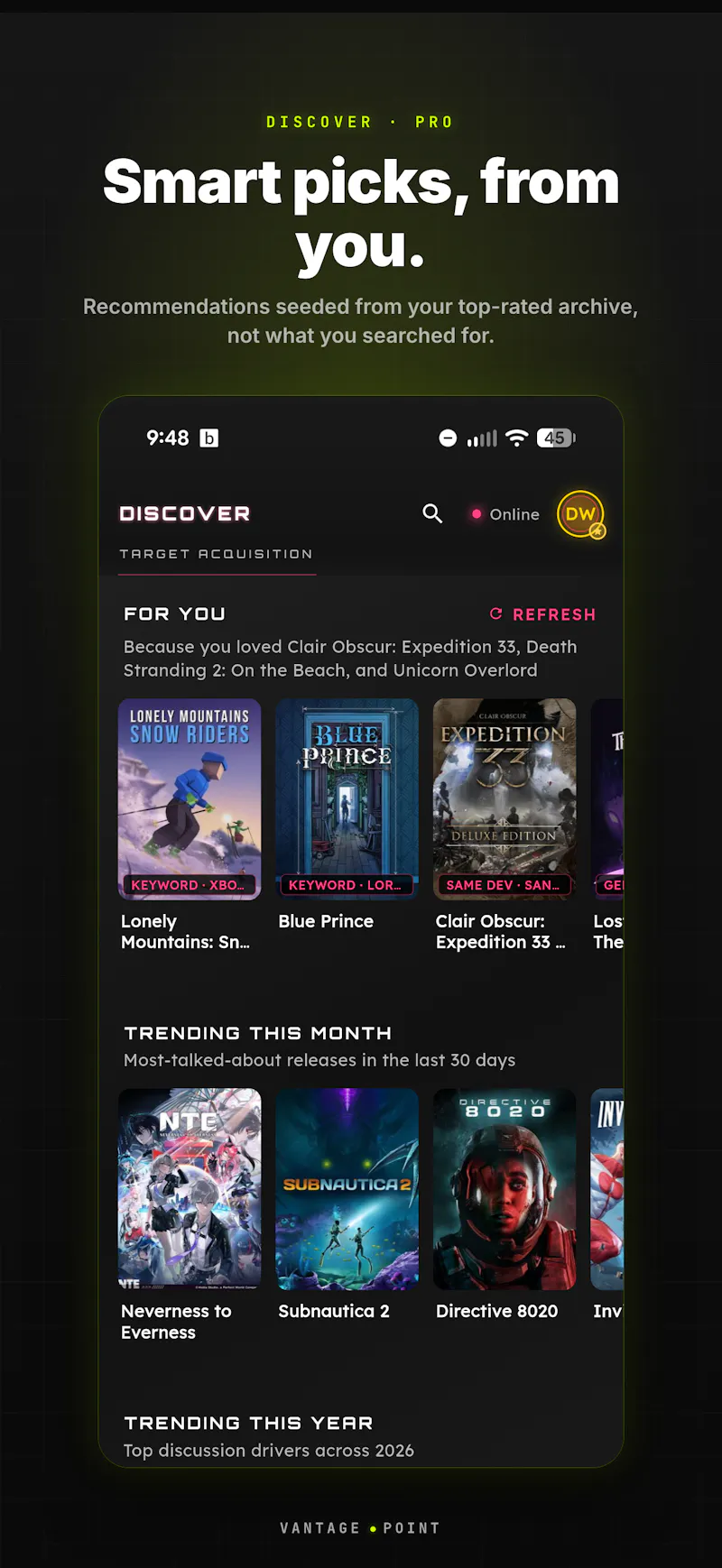 Vantage Point: Game Tracker screenshot 6