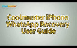 Coolmuster iPhone WhatsApp Recovery media 1