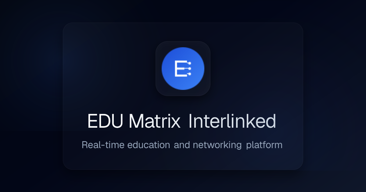 EDU Matrix Interlinked gallery image