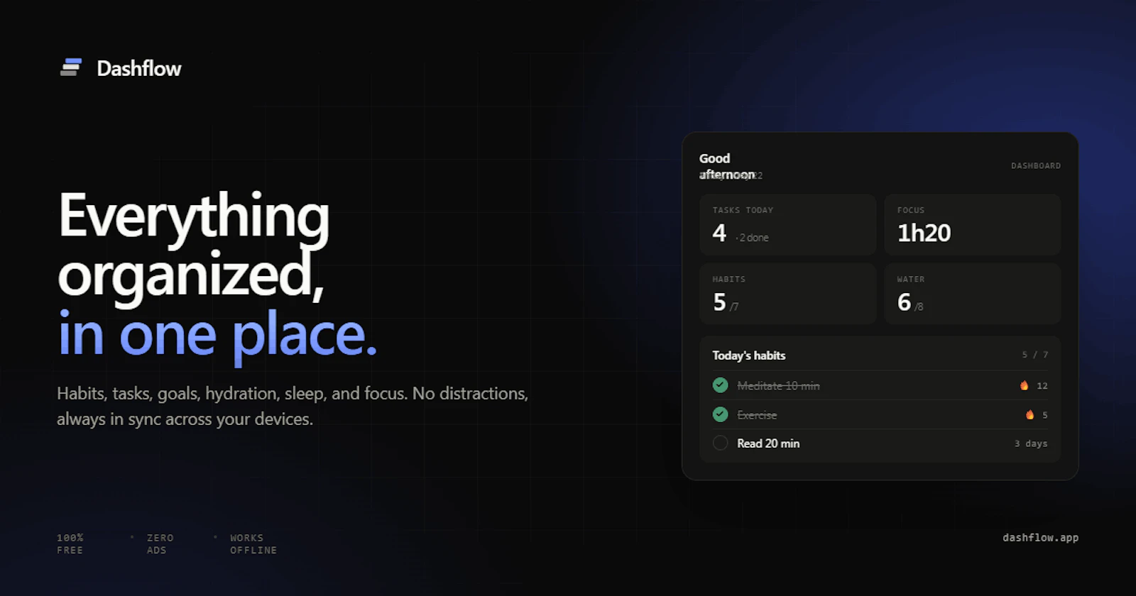 Dashflow screenshot 1