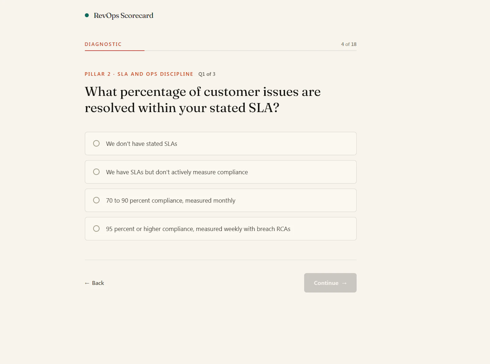 RevOps Scorecard screenshot 2