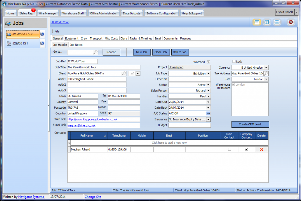 HireTrack NX gallery image