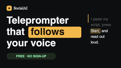 SocialAI Teleprompter gallery image