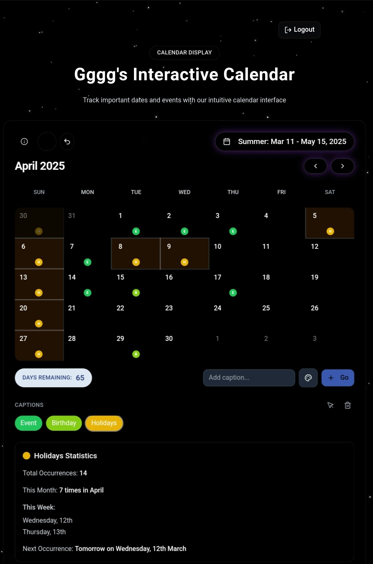 وسائط markyourcalender - الوزارة الودية في الوزراء 3