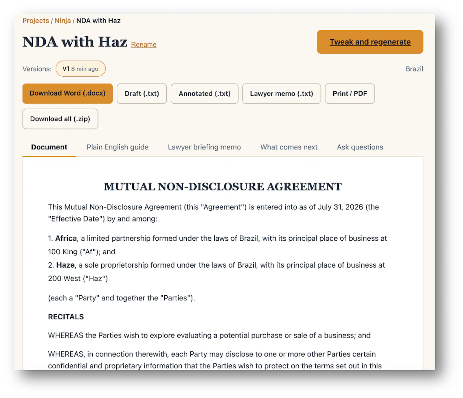 DealDocs screenshot 1
