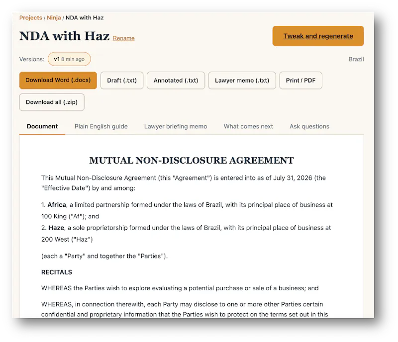 DealDocs screenshot 1