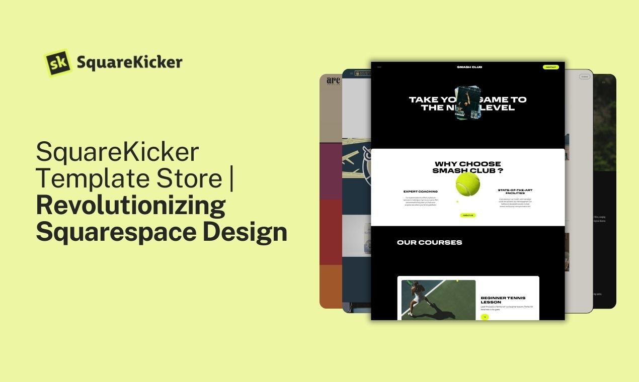 Шаблонный магазин веб -сайта SquareKicker - Премиум шаблоны Squarespace медиа 2